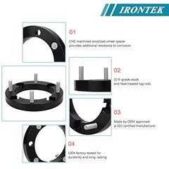 4x156mm ATV Wheel Spacers 1&Prime;(25mm) Thickness with 12×1.5 Studs 4×156-2PCS