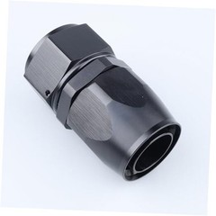 -16 AN Straight Swivel Hose End Fitting Aluminum Black 16AN Straight – Black