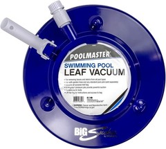 Poolmaster 28300 Big Sucker Manual Swimming Pool Debris Leaf Vacuum ~ Blue