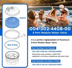6-Port Module with Valve Shell O-Ring for Paramount Water Valve 004-302-4408-00