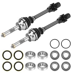 Front CV Axle & Wheel Bearing Kit Fit for Polaris 2*Front Axles+bearings