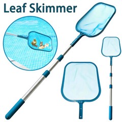 Fine Mesh Pool Leaf Skimmer Net w/ 5FT Telescopic Aluminium Pole Frame US SUPPLY