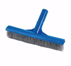 10&Prime; Stainless Steel Swimming Pool Deluxe Algae Wall Brush Plastic Handle