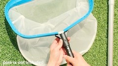 17.5 Inch Ultra Fine Mesh Pool Skimmer Net Rake for Sand Silt Pollen Debris