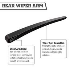 Rear Wiper Arm & Blade Kit,Exact-Fit Replacement for Chevy Equinox 2010-2017