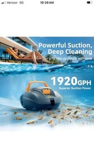 Powerful Cordless Robotic Automatic Pool Vacuum Cleaner for Above Ground Pools