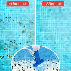 Pool Vacuum Head with Brush Bag Pole Vacuum Cleaner Cleaning Disinfect Tool for
