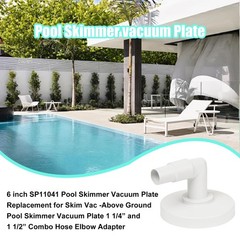 Pool Skimmer Vacuum Plate Replacement for Hayward SP1090 SP1091 SP1092, 6in