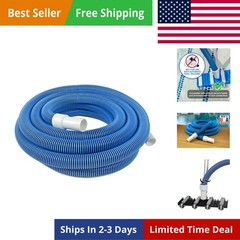 Manual Pool Vacuum Hose, 40 Ft x 1-1/2” for Inground & Above Ground Pools, No…