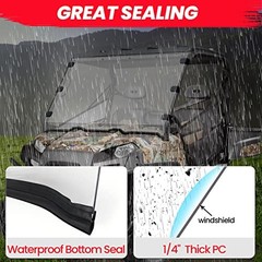 Scratch-Resistant Ranger 800 570 Windshield – UV-Proof Hard-Coated Full