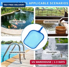 Tavaleu Pool Skimmer – Pool Skimmer Net with Reinforced Frame, Professional Pool