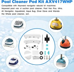 AXV417WHP Pool Cleaner Kit Replacement Hayward Pool Vacuum Parts AXV621DAT Pool