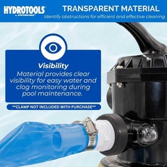 100ft Heavy Duty PVC Backwash Hose | Kink-Free & UV Resistant for Pools