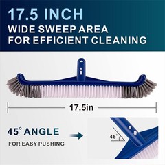 Pool Brush 17.5 » Pool Brush Head For Inground Pools & Aboveground Pools Durable