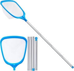 Hot Tub Skimmer Spa Net W/ 12 » Aluminum Pole Ultra Fine Mesh Net Handy Leaf