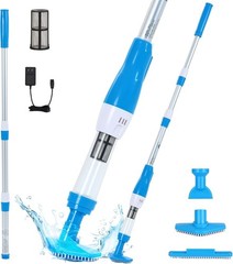4 in 1 Cordless Rechargeable Small Pool Vacuum spa hot tub 90 Mins Running Time