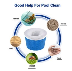 100 Pack Pool Filter Skimmer Socks Replacement Pool Accessories Set
