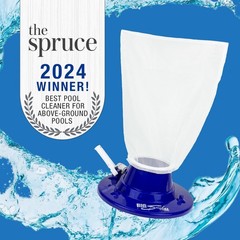 Poolmaster 28300 Big Sucker Manual Swimming Pool Debris Leaf Vacuum ~ Blue