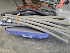 15x Plastic Hose Extensions for Pool Cleaner Gray and Black Set