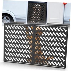 Rv Screen Door Protector for Dogs, Adjustable 17-32&Prime; Heavy Duty Aluminum Bone