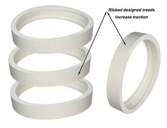 4 Pack Wheel Rubber Tire for Pentair Legend Pool Cleaner Tire LLC1, 360007