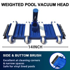 14&Prime; Classic Flexible Weighted In-Ground Swimming Pool Vacuum Head