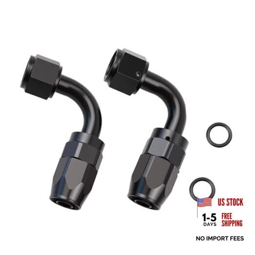 90 Degree Aluminum Swivel Hose End Fitting for Braided CPE Fuel 8AN 90Degree
