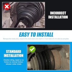2 PCS CV Axle Boot, Leak Proof Wear Resistant Bushing, No-opening External