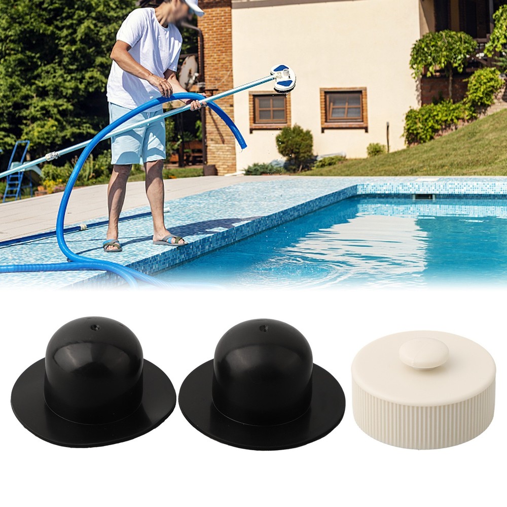 Drain Valve Cap White+black Garden Ground Pool Replacement 11044 / 10127