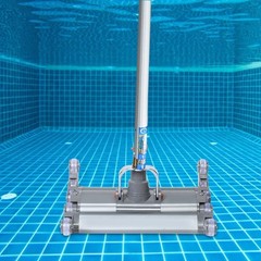14in Swimming Pool Aluminum Alloy Vacuum Cleaner Dirt Suction Pool US