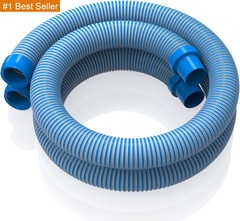 Pool Vacuum Hose 2-Pack, Spare & Replacement, 40&Prime; Flexible Spiral-Wound Hose wit
