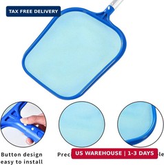Tavaleu Pool Skimmer – Pool Skimmer Net with Reinforced Frame, Professional Pool