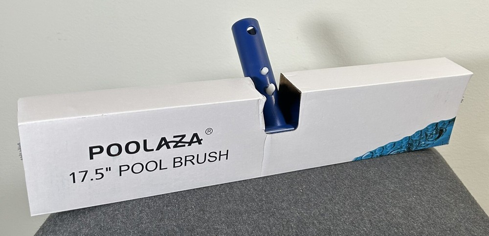 POOLAZA Pool Brush, 17.5&Prime; Pool Brushes for Cleaning Pool Walls, Premium Nylon…