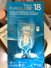 Kokido Telsa PWRBLADE 18 Cordless Rechargeable Pool Vacuum w/ Filter Bag