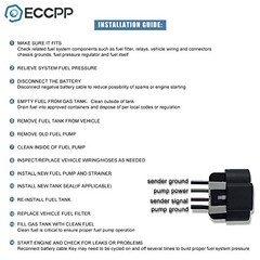 Electric Fuel Pump Module Assembly w/Sending Unit Replacement for 2012 E9094M