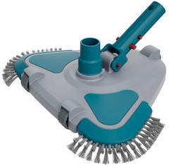 Cabezal Aspirador Triangular con Cepillo, Peso y Clip EZ para Piscina, Nuevo
