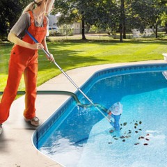 Handheld Vacuum Swimming Pool Cleaner 5Section Pole Ground Spa Pond Cleaner Kit