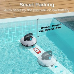 2025 NEW Pool Cleaner Robot Cordless Pool Vacuum Cleaner for Above Pools