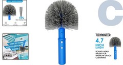 Multi-Purpose Pool Cleaning Brush with Universal 1.25 » Pole Compatibility