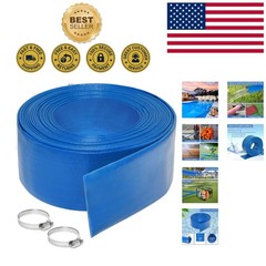 Durable 2&Prime; x 25 FT Pool Backwash Hose – Reinforced PVC for High Pressure Use