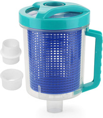 Beadchica Pool Leaf Canister Catcher for Pool Vacuum with Mesh Basket, In-Line L