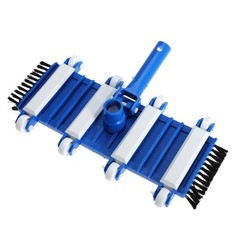 14&Prime; Heavy Duty Pool Vacuum Head with Brushes & Aluminum Handle Connector