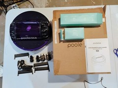 POOLEASE X1P4 Cordless Automatic Robotic Pool Cleaner Testing No Retrieval Hook