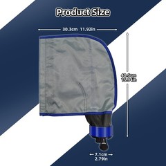 Pool Cleaner Bag 3900 Replacement Double Chamber Nylon Zipper Wide Hook Loop 5 L