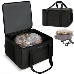 Durable Pool Ball Cleaner Storage Bag, Padded Carry Case for Billiard Accessorie