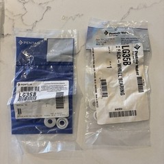 PENTAIR LETRO JET VAC WHEEL BEARINGS, LOT OF 2 POOL CLEANER PARTS LG35B