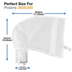 2 Pack 360 380 for Polaris Bags All Purpose Filter Bag for Polaris Parts for …
