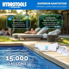 Swimline Salt Replacement Cell for Water Chlorine System, 15KGal Pools(Open Box)