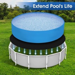 Geotextile Fabric Pool Pad 24ft Durable Under Liner Solution for Grass Free Area