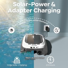 (2026 New) TALOSBO SK01 Solar Powered Robotic Pool Surface Skimmer, APP Control